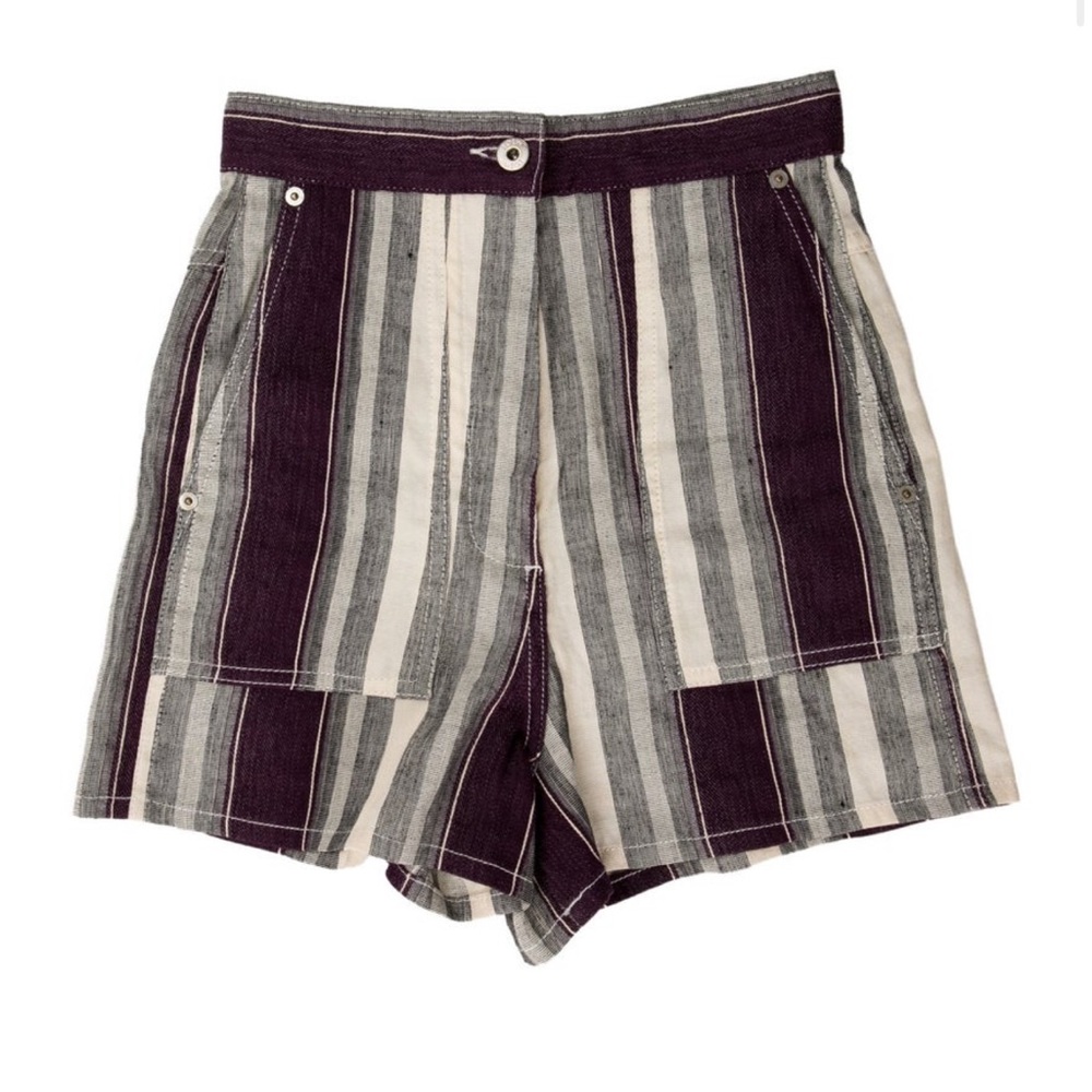 Loewe linen mini shorts xxs